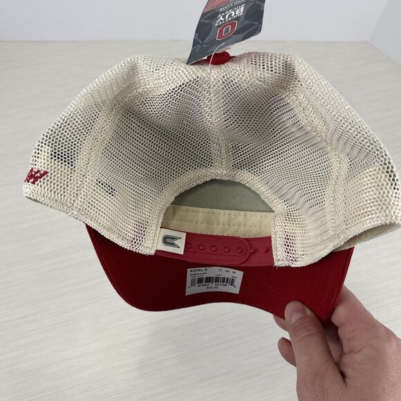 Ohio State Buckeyes Colosseum Tailgate Red SnapBack Trucker Hat Cap NWT - Picture 7 of 9